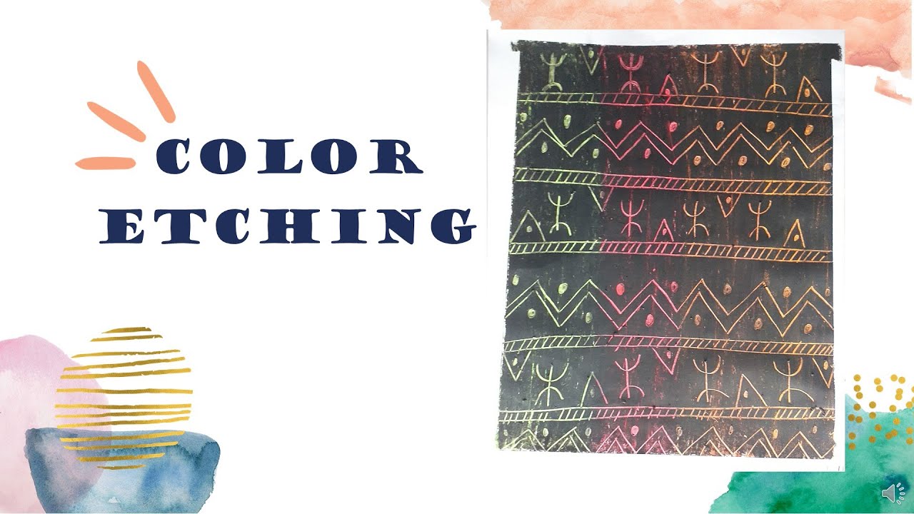 Color Etching Ethnic Design YouTube