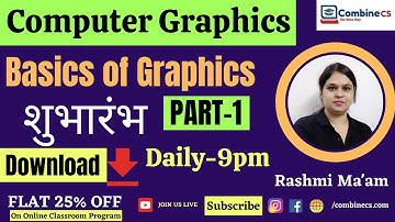 Computer Graphics | Basics of Computer Graphic | UGC NET JRF 2022 | L-1 | Rashmi Ma