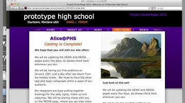 Project CenterStage - CenterStage Press: Editing Text with CushyCMS - Mike Lancy