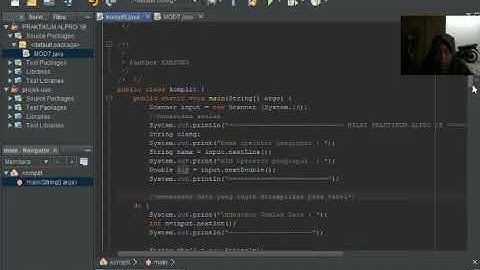 Program Sederhana Menghitung Nilai Akhir Dengan  Netbeans