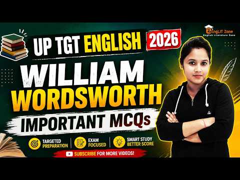 UP TGT ENGLISH PRACTICE PAPER | MCQ on UP TGT ENGLISH | MCQ on William Wordsworth