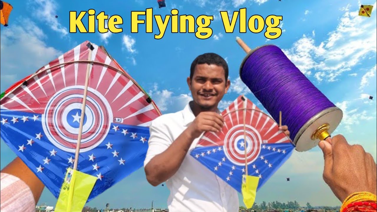 Kite Flying Vlog 😍 kite vs manja blog 