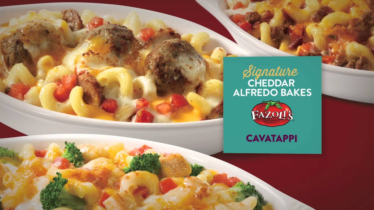 Fazoli's Signature Cheddar Alfredo Bakes YouTube