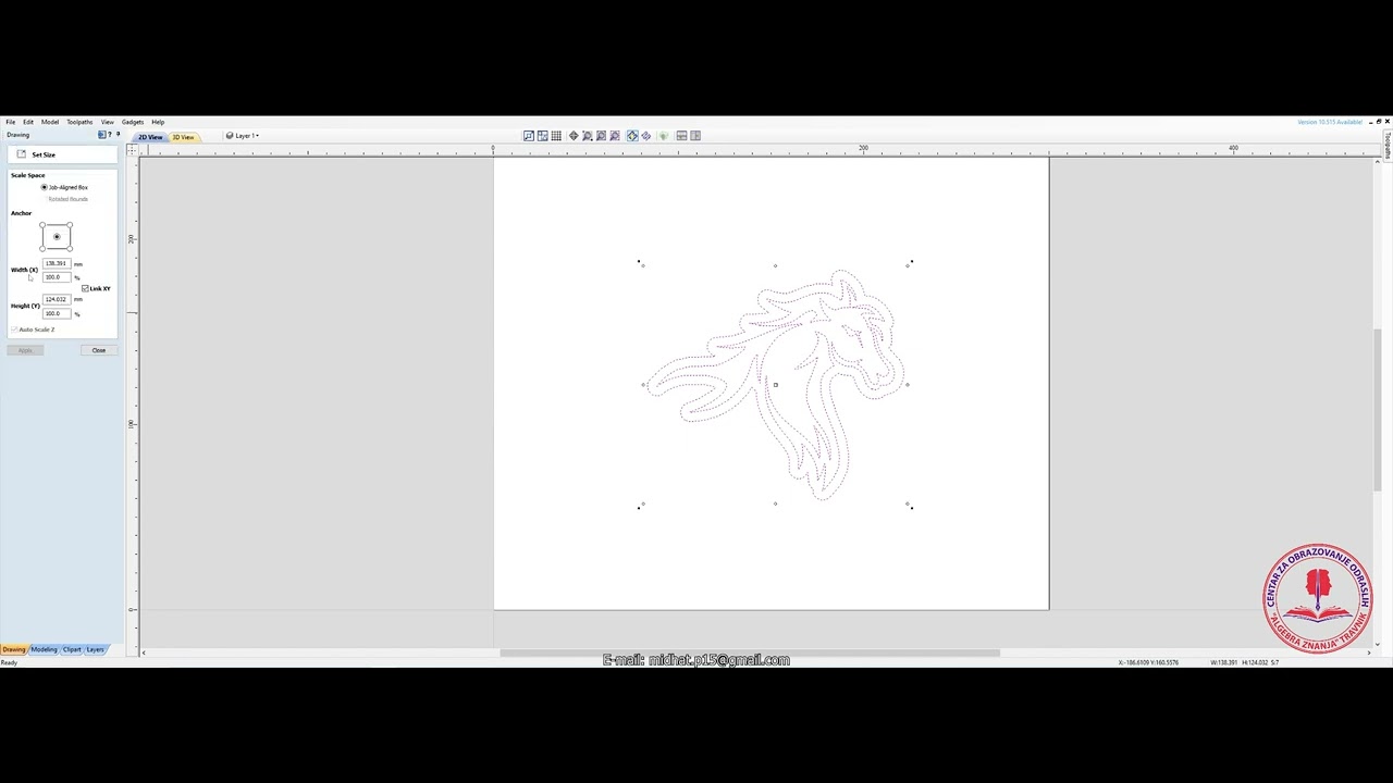 Vetric Aspire Vector Bitmap Offset