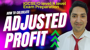 Adjusted Profit (after correction of errors) Tutorial for IGCSE/O Level Accounting