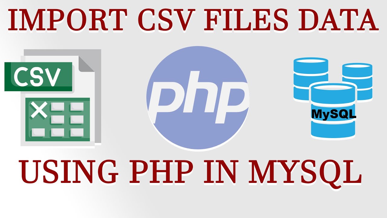 Php Import php. Import php. How to Import CSV in MYSQL. Upload CSV icon. Php import