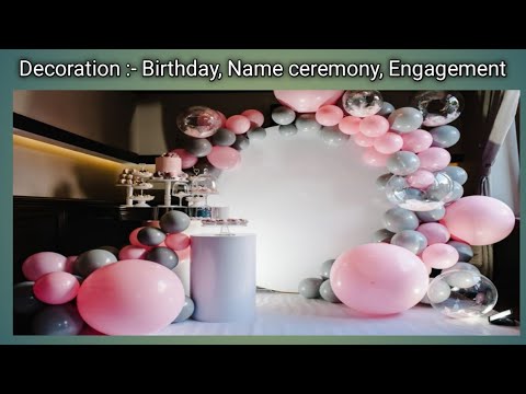 Decoration Ideas For Party Birthday Engagement New Born Baby Name Ceremony You - How To Make Birthday Decorations At Home