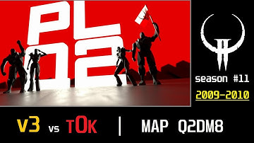 Quake2 TDM |  PLQ2 #11 - v3 vs tOk - q2dm8