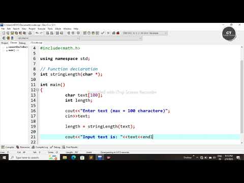 Write C++ program to find Length of the String by passing String/Character #codingtutorial