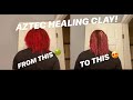 AZTEC INDIAN  HEALING CLAY MASK ON COLORED HAIR | REVERT YOUR CURLS BACK!
