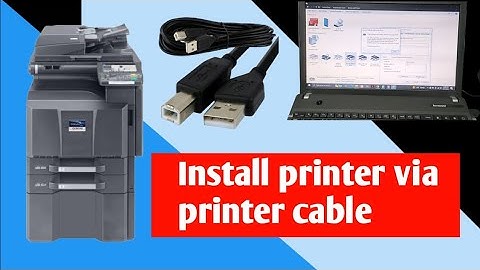 Kyocera Taskalfa printer installation via usb cable