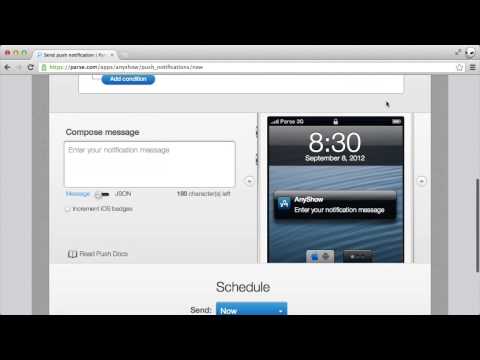 The Parse Push Console