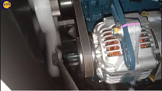 152 - Nối Sửa Nhanh Máy Phát Điện Trên Máy Gặt Kubota Dc70