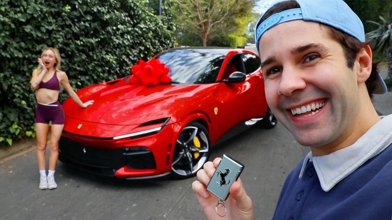 SURPRISED WITH A BRAND NEW FERRARI!!