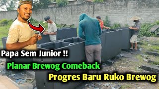 Ketemu Papa Sem Junior Garap Box Planar || Lanjutkan Pembangunan Ruko Sebelah Barat Brewog