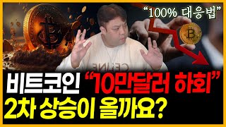비트코인 &quot;10만 달러 하회&quot; 매도가 [정답]인가요..? ( 이더리움 리플 도지코인 모카버스 매직에덴 무브먼트 스트라티스 알트코인 추천 FOMC 파월 급등코인 밈코인 불장 )