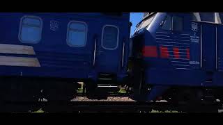 ПЕРЕВЫПУСК ВИДЕО. ЧС4-125 В ГОЛОВЕ ПОЇЗДА №12/11 СПОЛУЧЕННЯМ ОДЕССА ЛЬВІВ 