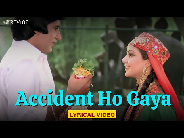 Accident Ho Gaya (Official Lyric Video) | Shabbir Kumar, Asha Bhosle | Amitabh, Rishi, Rati | Coolie class=