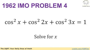 Solving an IMO problem in 5 minutes: IMO 1962 – Problem 1