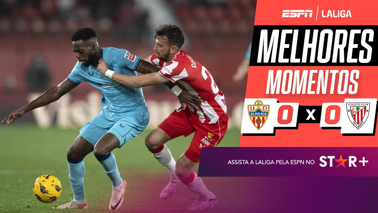 Em jogo eletrizante, Almería e Athletic Bilbao empatam em LALIGA | Melhores Momentos