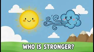 Kindness Always Wins! ☀️ The Sun and Wind Story for Kids | Moral Story