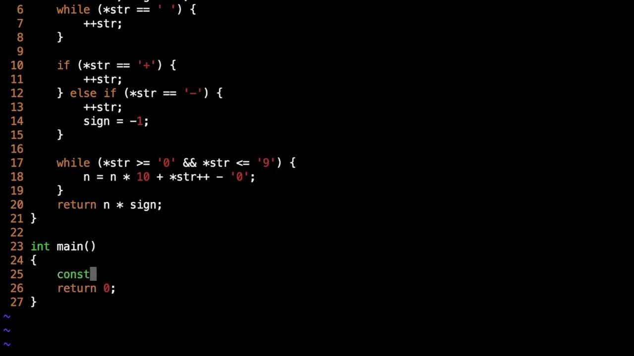 Asmr programming writing my own atoi in c youtube