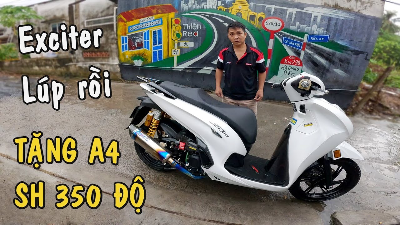 Thiện Red tặng Anh Tư Báo SH350 Độ Pô Xăng Lửa với một điều kiện!