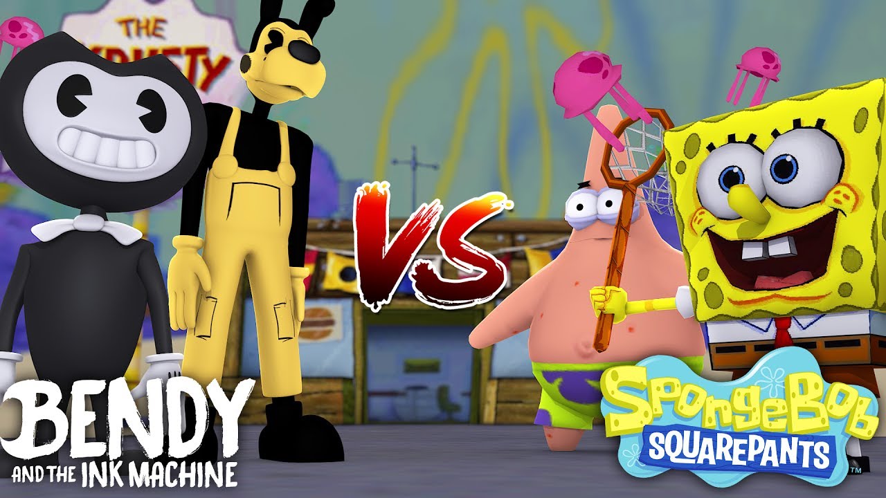 BENDY AND THE INK MACHINE BURNS DOWN BIKINI BOTTOM ?? Minecraft Baby Max vs Scuba Steve