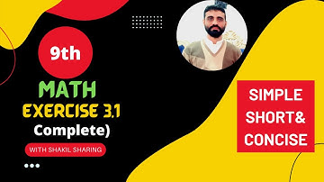 9Th Class Math - Science Group Exercise3.1 Complete by Sir Shakil Ur Rehman