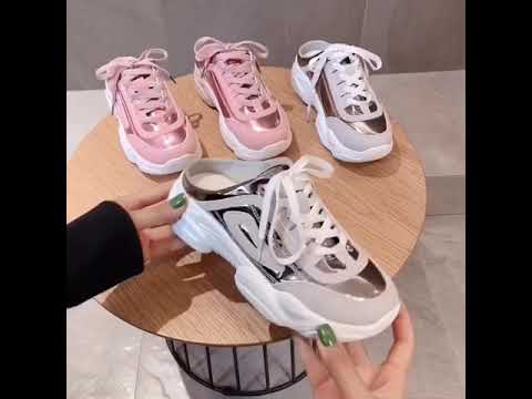 Giày sục thể thao nữ da bóng | bán giầy sục nữ