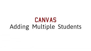 Canvas Parent/Guardian Account: Adding Multiple Students
