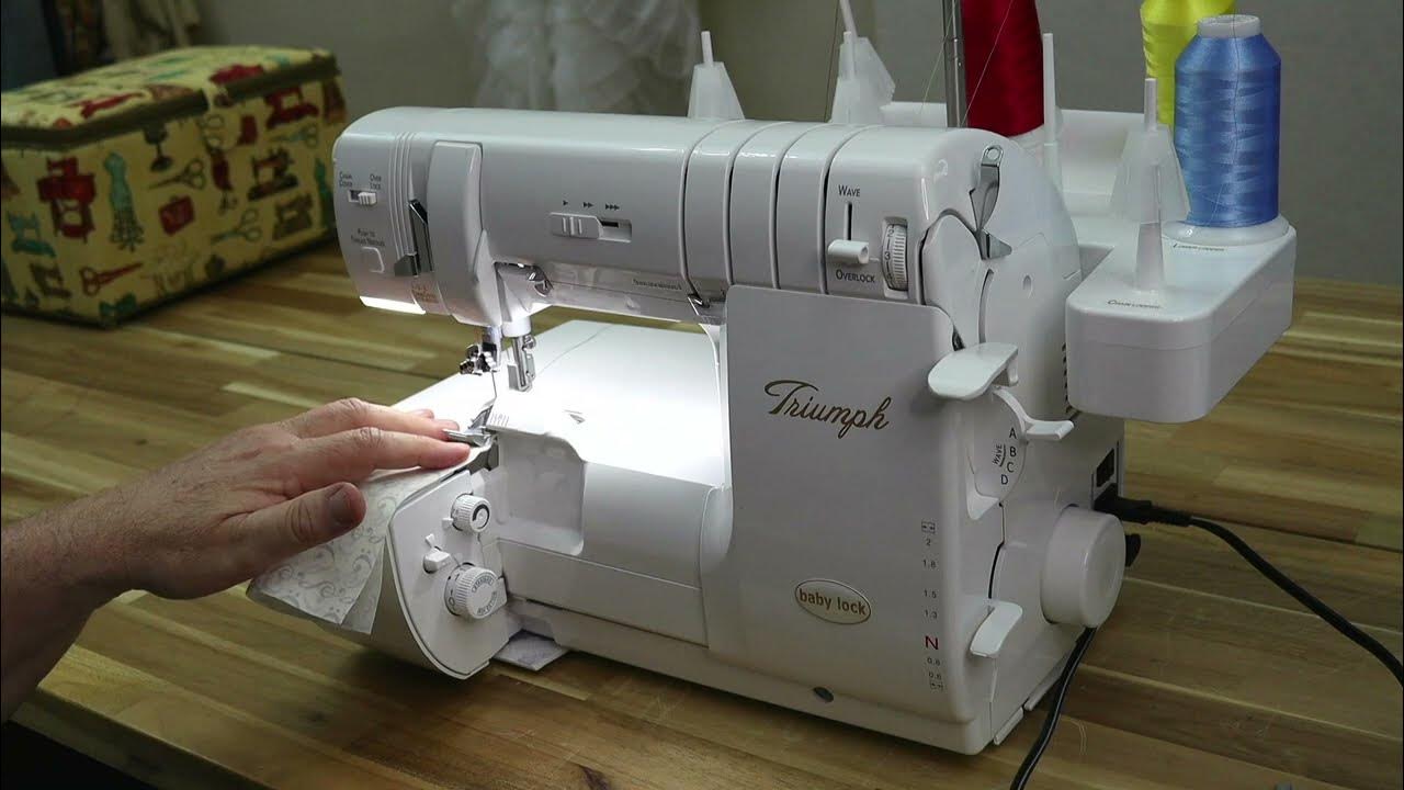 How to thread your Baby Lock Triumph for a 3 Thread Overlock Wide
