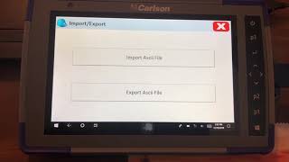 Transfer or Export co-ordinates as ASCI text file from Carlson RT3 tablet SurvPC to PC via usb stick