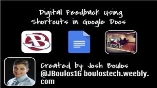 Digital Feedback in Google Docs