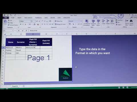 Excel Feature - Flash Fill⚡#excel  #EasyExcel #exceltricks #exceltips