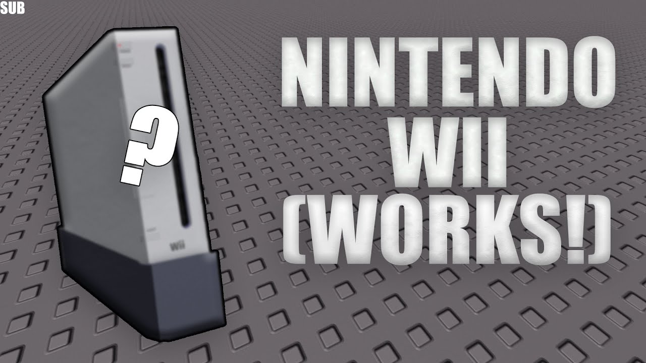 ROBLOX Studio Working Nintendo Wii Speedbuild YouTube