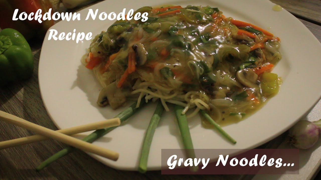 White Gravy Noodles Gravy Chow Mushroom Noodles Restaurant style