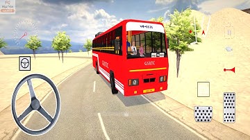 GSRTC Bus Driving in Bharat Bus Simulator 3D Game Android Gameplay | Indian Bus Games for Android