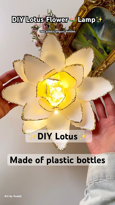 DIY Lotus | How to make Lotus flower using plastic bottles