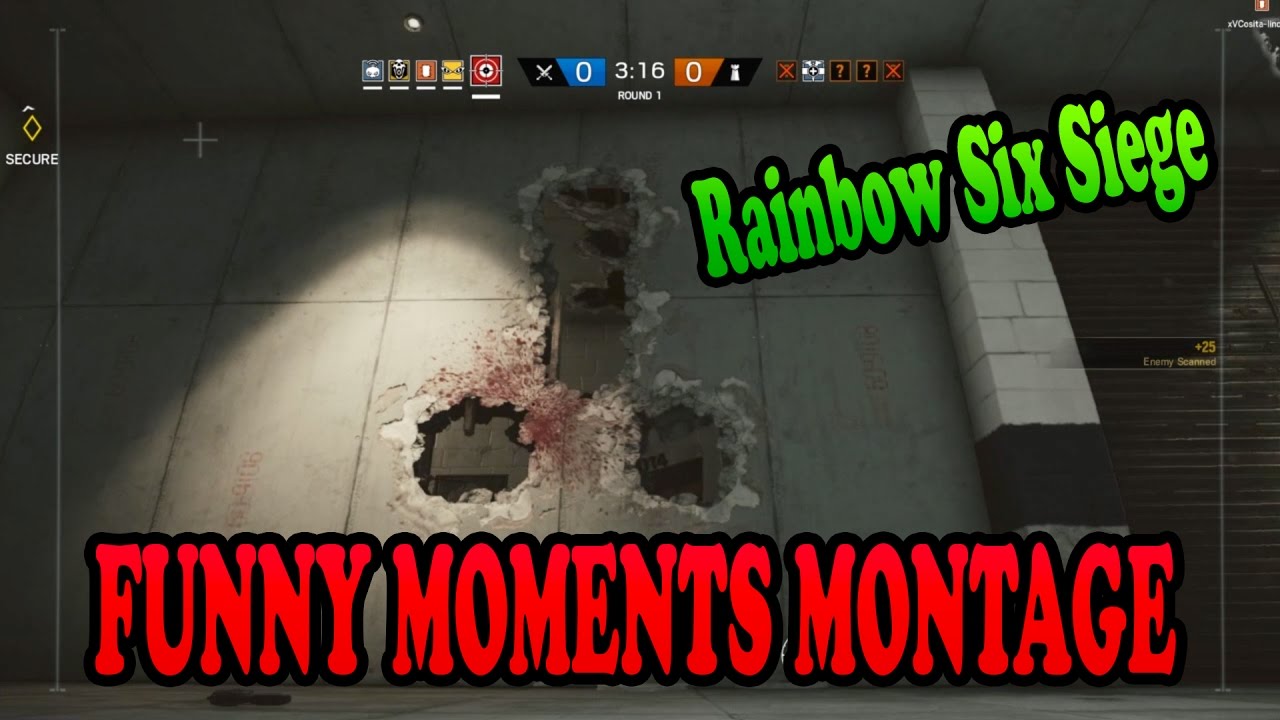 Rainbow Six Siege - FUNNY MOMENTS MONTAGE (Velvet Shell)