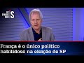 Augusto Nunes: Se Márcio França chegar ao segundo turno, ganha a eleição