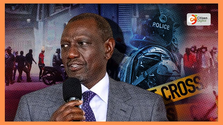 Ruto declares he’s the President and will crush lawlessness