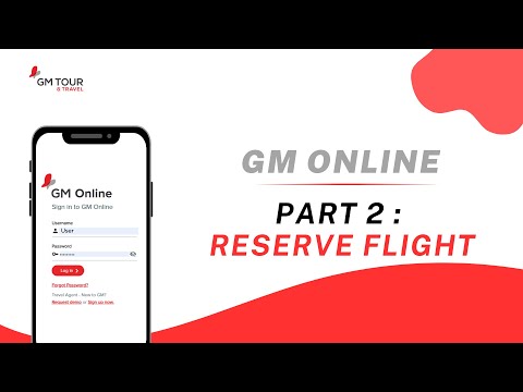 จองตั๋วเครื่องบิน Reserve Flight ผ่าน G.M. Online