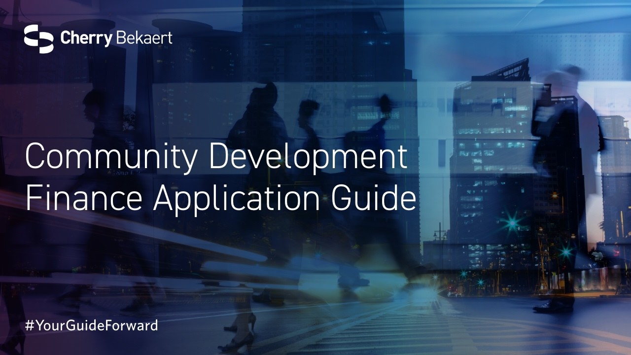 Community Development Finance Application Guide