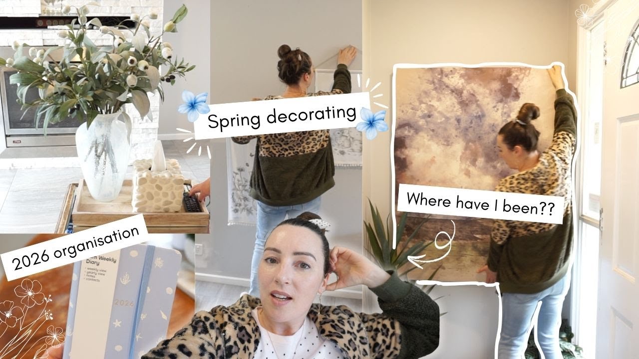 Minimalist spring decorating /Where have I been??
