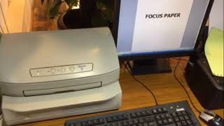 Continuous Form Test-Focus Paper
