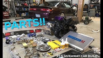 Pt.5 | Project Build Giveaway | 2JZ Swap Nissan 240sx | PARTS! / R154 Install!