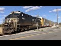 Fast Freight Trains, Norfolk Southern Main Line,  Ohio Trains