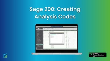 How to create new Analysis Codes in Sage 200 | Sage 200 Help and Support