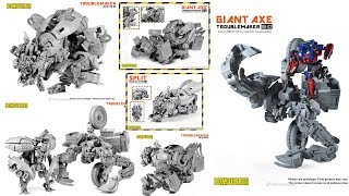 Bombusbee BB-01 Split (ROTF Mixmaster) And BB-02 Giant Axe (ROTF Demolisher) DEVASTATOR Prototypes